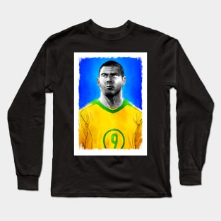 Ronaldo Nazário- R9 -  Brazil Football Artwork Long Sleeve T-Shirt